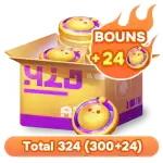 300 eggy coins + 24 Bonus